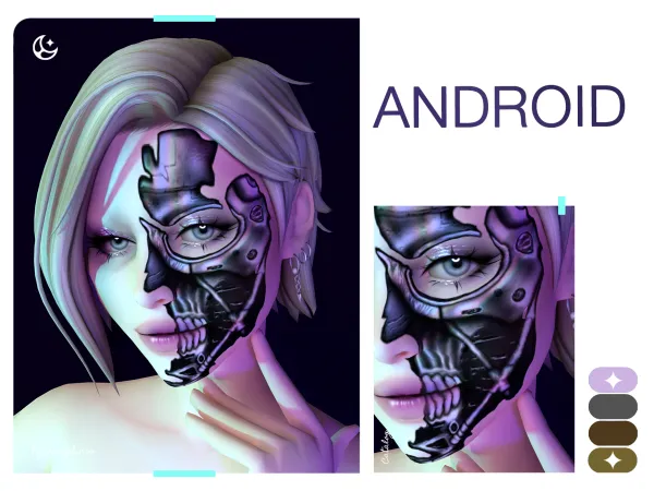 Alpha Android by luxysims - The Sims 4 Custom Content