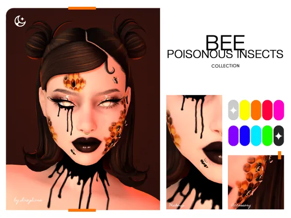 Alpha Bee Poisonous Insects Collection by luxysims - The Sims 4 Custom Content