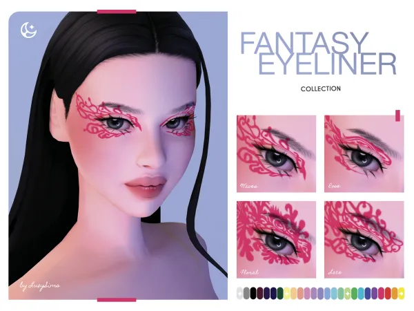 Alpha Fantasy Eyeliner Collection Infant Update by luxysims - The Sims 4 Custom Content