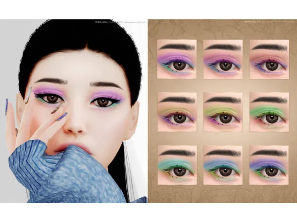 Mix Eyeshadow 48 HQ by simsfinds - The Sims 4 Custom Content