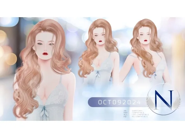 Alpha NILYN HAIR OCT092024 by nilynsims - The Sims 4 Custom Content