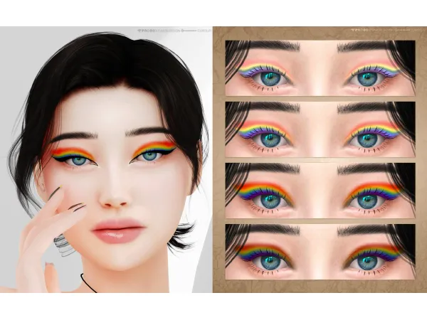 Mix Eyeshadow 49 HQ by simsfinds - The Sims 4 Custom Content