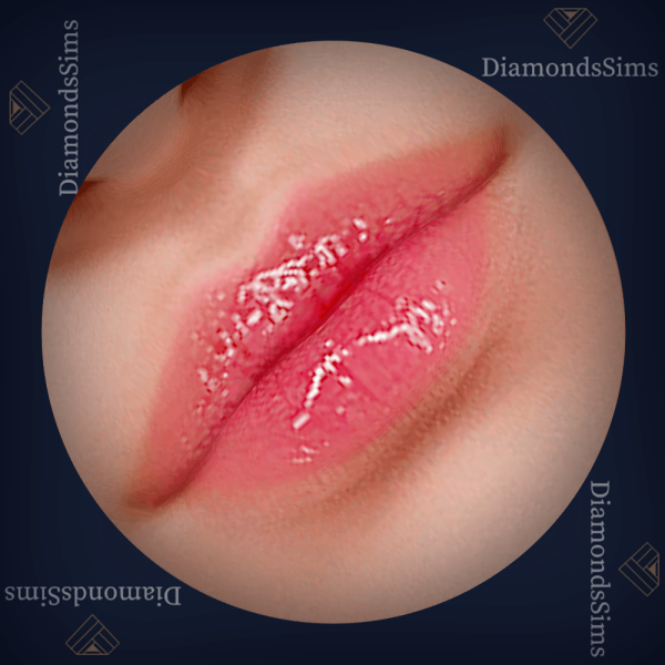 Alpha Born Pink lipgloss 78 by simsfinds - The Sims 4 Custom Content