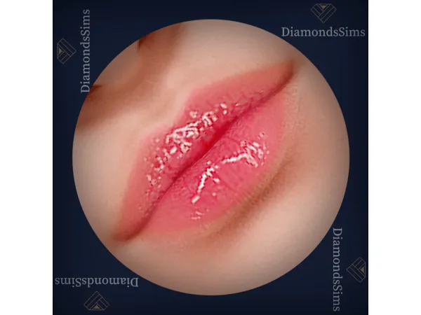 Alpha Born Pink lipgloss 78 by diamondssims - The Sims 4 Custom Content