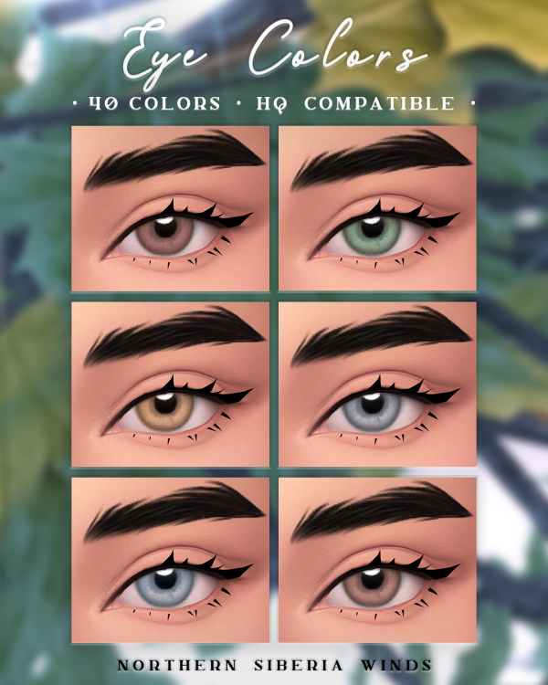 Maxis Match Non Default Eye Colors N1 and Eyes N27 by simsfinds - The Sims 4 Custom Content