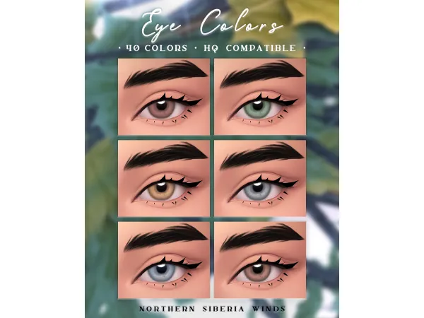 Maxis Match Non Default Eye Colors N1 and Eyes N27 by northern_siberia_winds - The Sims 4 Custom Content