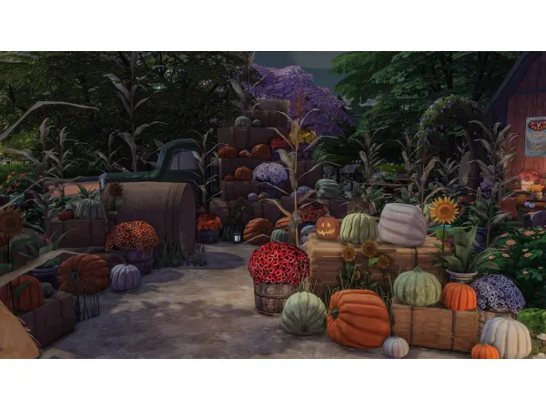 Maxis Match PumpkinFarm by Siusia - The Sims 4 Custom Content