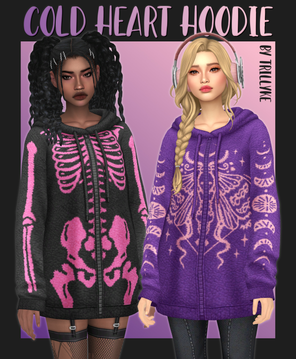 Maxis Match Cold Heart Hoodie by simsfinds - The Sims 4 Custom Content