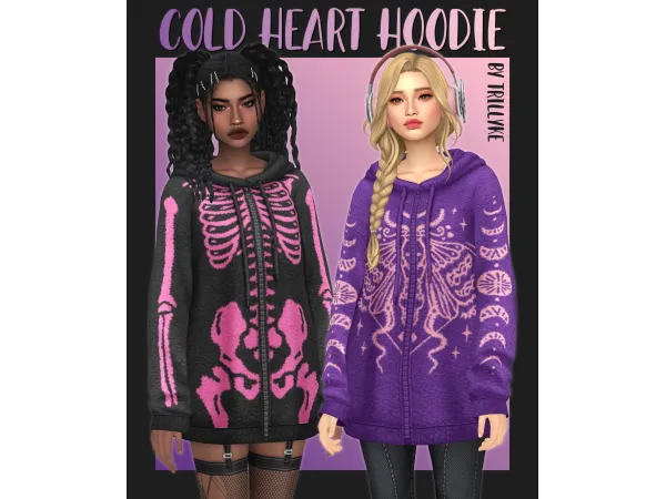 Maxis Match Cold Heart Hoodie by Trillyke - The Sims 4 Custom Content