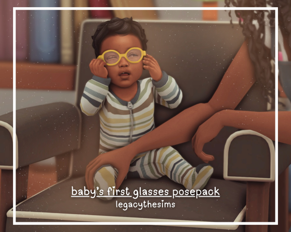 Mix baby's first glasses posepack by simsfinds - The Sims 4 Custom Content