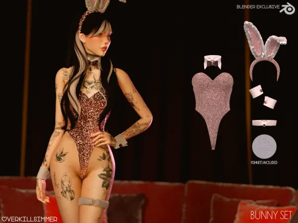 Mix Bunny set - The Sims 4 Custom Content