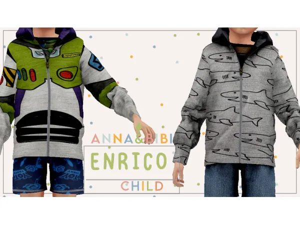 Alpha Enrico_CHILD AnnaBibi by simsfinds - The Sims 4 Custom Content