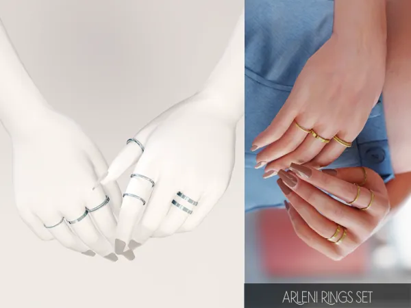 Mix Arleni rings set by overkillsimmer - The Sims 4 Custom Content