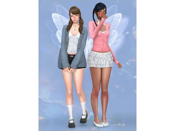 Maxis Match Wonder If You Care Set by cloudcatsims - The Sims 4 Custom Content