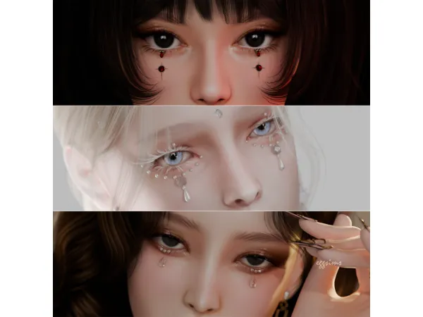 [TS4 cc] Face sticker collection