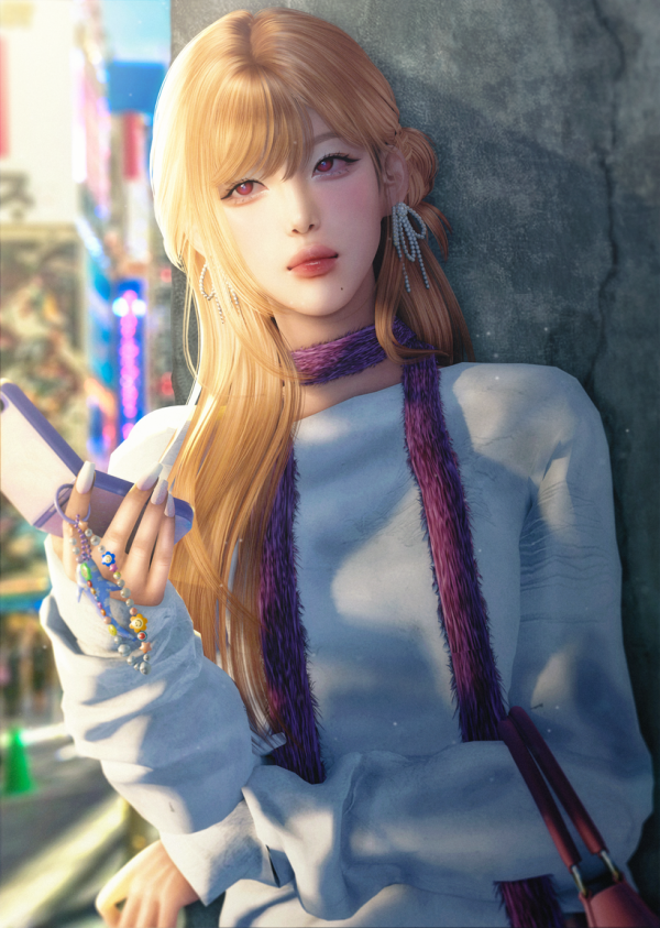 Alpha [JINO] HAIR N39 DAISY ver_2 by simsfinds - The Sims 4 Custom Content