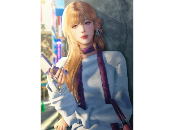 Alpha [JINO] HAIR N39 DAISY ver_2 by JINOSIMS - The Sims 4 Custom Content