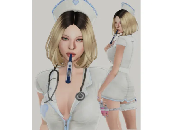 Mix Nurse by deepmoon - The Sims 4 Custom Content