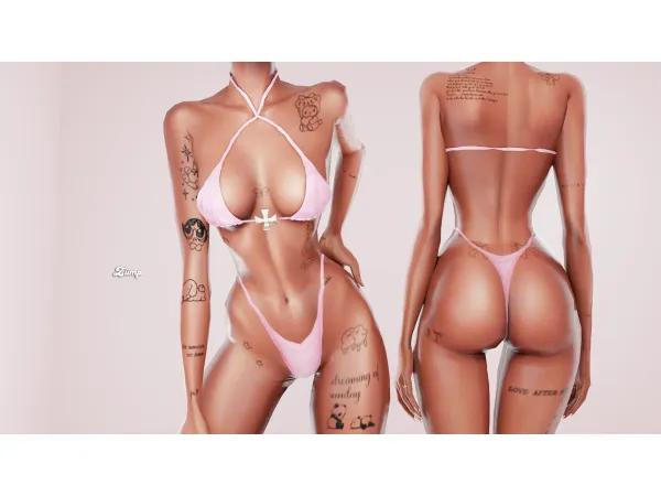 Mix feelings full body tats by ziimp - The Sims 4 Custom Content