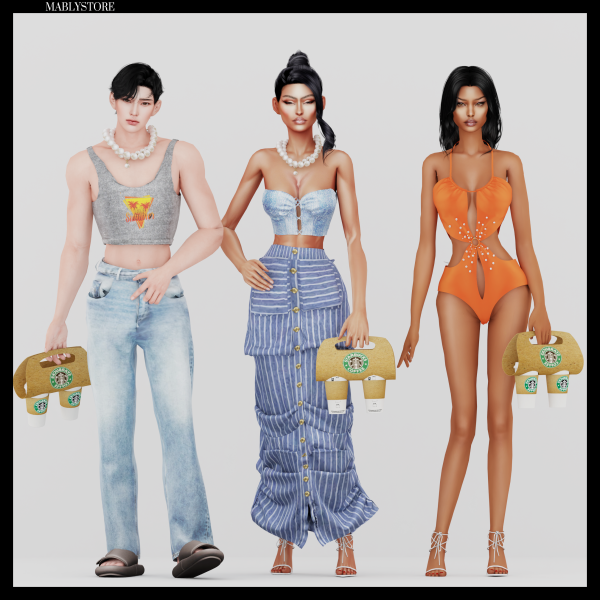 Alpha CASUAL SETEMBRO SET by simsfinds - The Sims 4 Custom Content