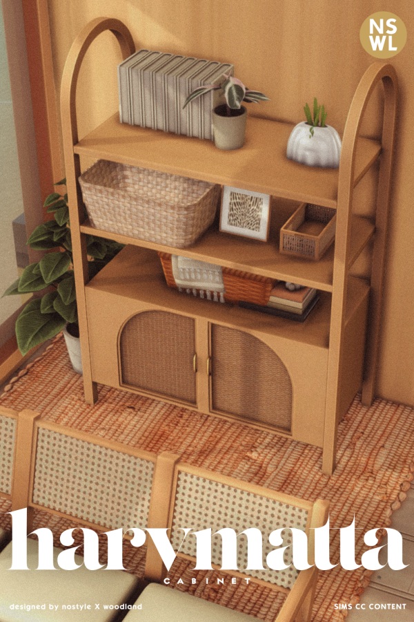 Maxis Match [NSxWL] harvmatta Cabinet by simsfinds - The Sims 4 Custom Content