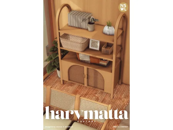 Maxis Match [NSxWL] harvmatta Cabinet - The Sims 4 Custom Content