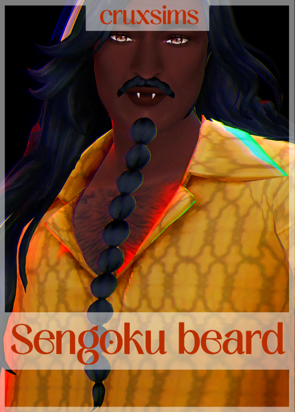 Maxis Match Sengoku beard by simsfinds - The Sims 4 Custom Content