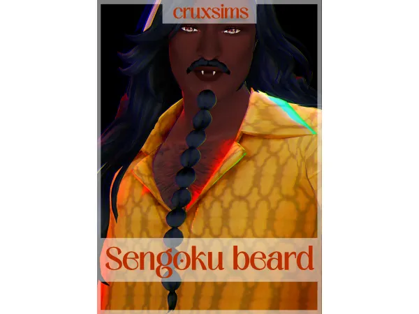 Maxis Match Sengoku beard by cruxsims - The Sims 4 Custom Content