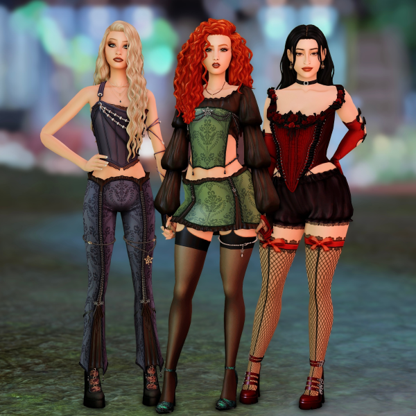 Maxis Match Sanderson Sisters (Hocus Pocus) Sim Dump by simsfinds - The Sims 4 Custom Content