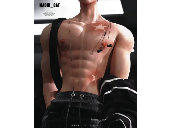 Mix Maoni_cat]Star Sunburn tattoo - The Sims 4 Custom Content