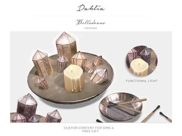 Alpha dahlia belladonna crysals (gift) - The Sims 4 Custom Content
