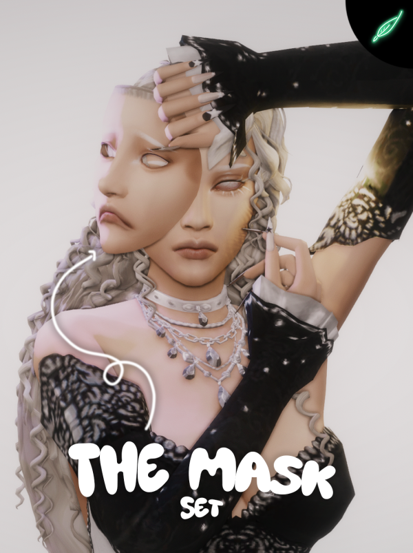 Mix the mask set by simsfinds - The Sims 4 Custom Content