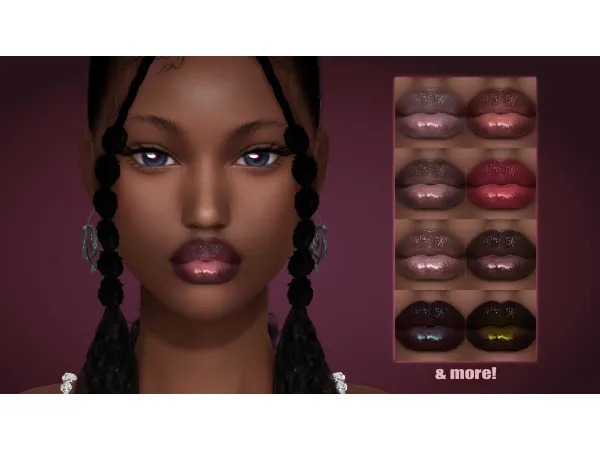 Alpha Peony lipstick by modcollective - The Sims 4 Custom Content