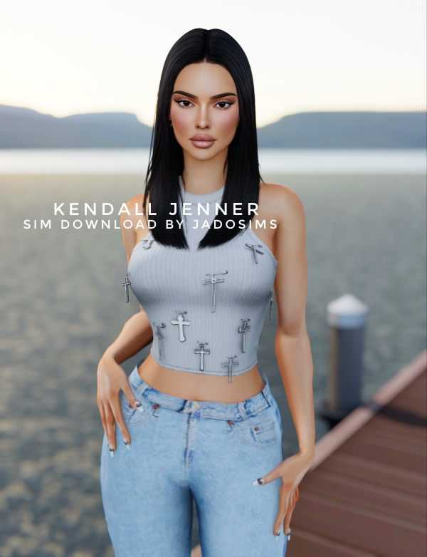 Alpha Kendall Jenner (Sim Download) by shopwithflynnn - The Sims 4 Custom Content