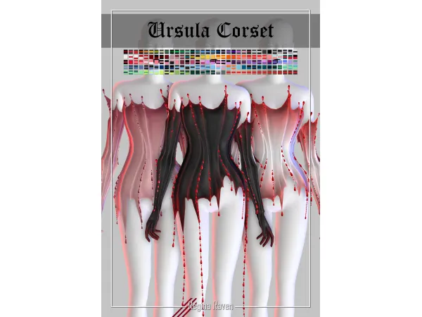 Maxis Match Ursula Corset by Regina Raven - The Sims 4 Custom Content