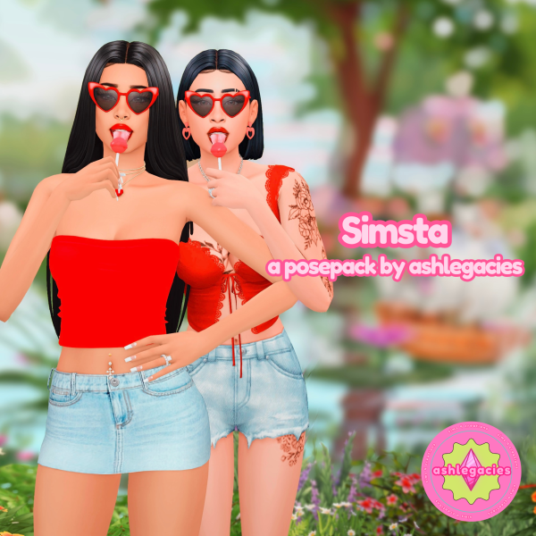 Mix Simsta Posepack by ashlegacies - The Sims 4 Custom Content