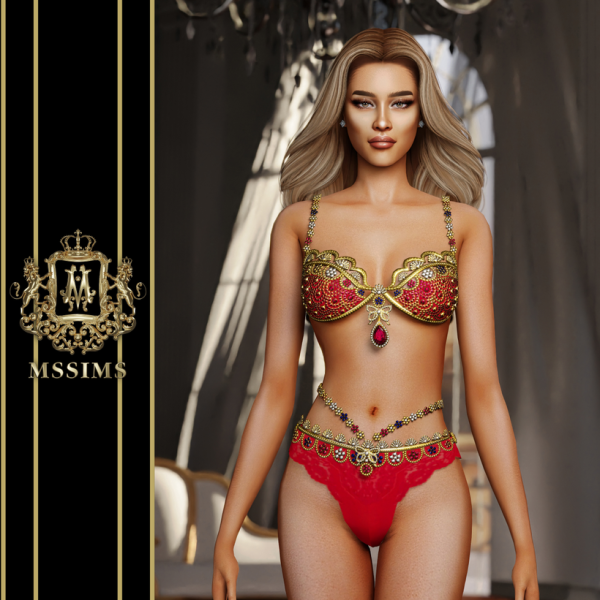 Alpha CANDICE BIKINI by simsfinds - The Sims 4 Custom Content