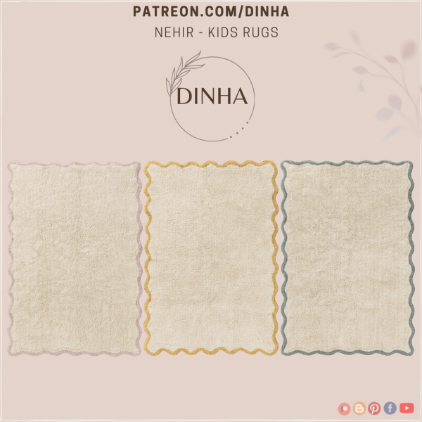 Alpha Nehir Kids Rugs by dinhagamer - The Sims 4 Custom Content