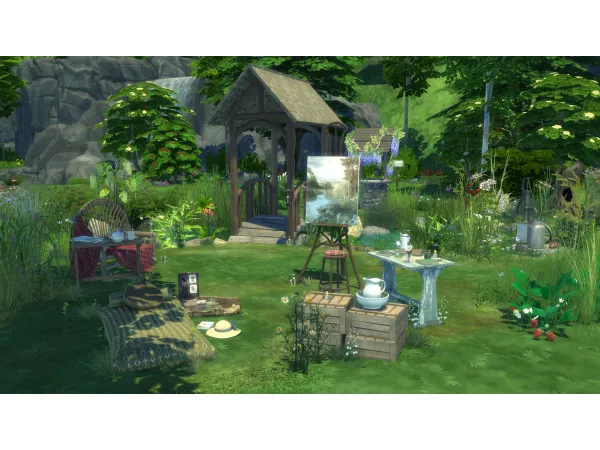 Maxis Match The Quiet Garden by modcollective - The Sims 4 Custom Content