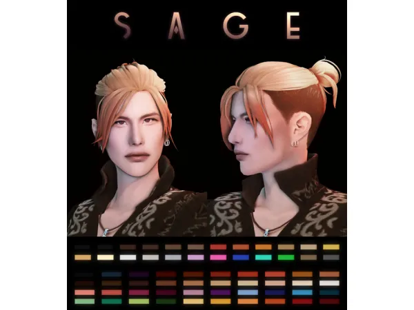 Maxis Match SIMANDY Sage Hair - The Sims 4 Custom Content