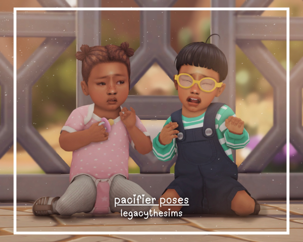 Mix pacifier poses accessory by simsfinds - The Sims 4 Custom Content