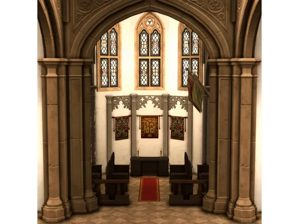 Maxis Match mini castle estate expanded by cowplantbebop - The Sims 4 Custom Content