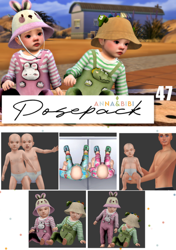Mix Posepack_047 [AnnaBibi] by simsfinds - The Sims 4 Custom Content