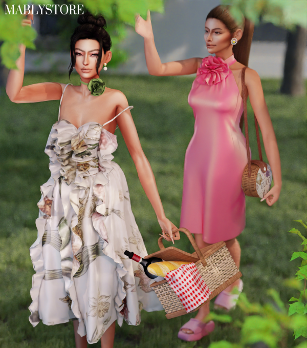 Alpha PICNIC SET by simsfinds - The Sims 4 Custom Content