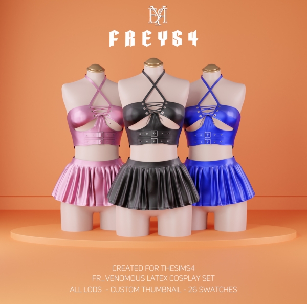Alpha FR_Venomous Latex Cosplay Set by freys4 - The Sims 4 Custom Content