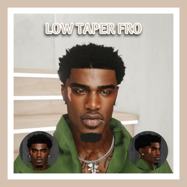 Alpha LOW TAPER FRO by simsfinds - The Sims 4 Custom Content