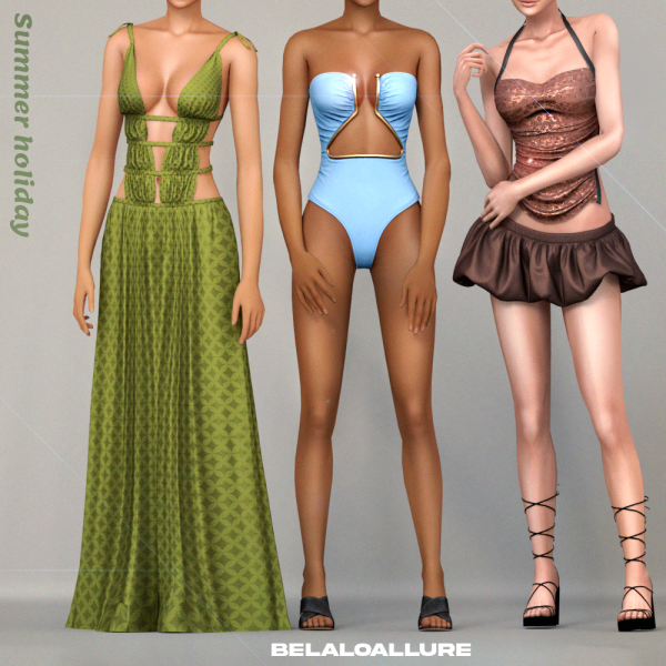 Alpha Belaloallure_Summer Holiday collection by simsfinds - The Sims 4 Custom Content
