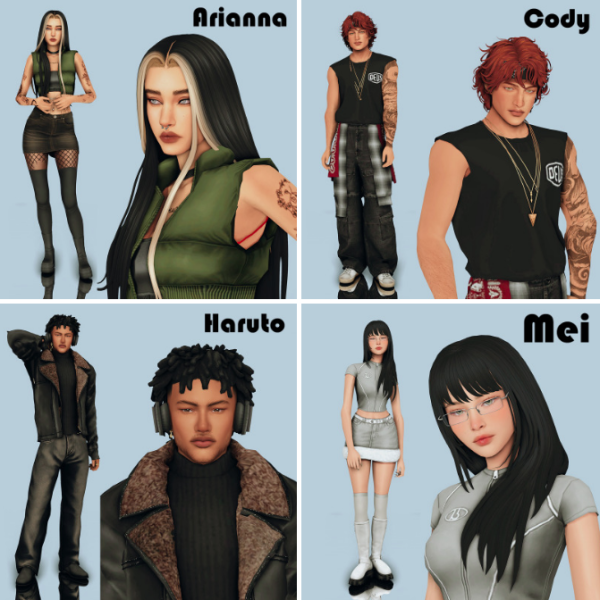 Maxis Match 00 followers sims dump by simsfinds - The Sims 4 Custom Content