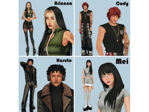 Maxis Match 00 followers sims dump by Mariebeth - The Sims 4 Custom Content