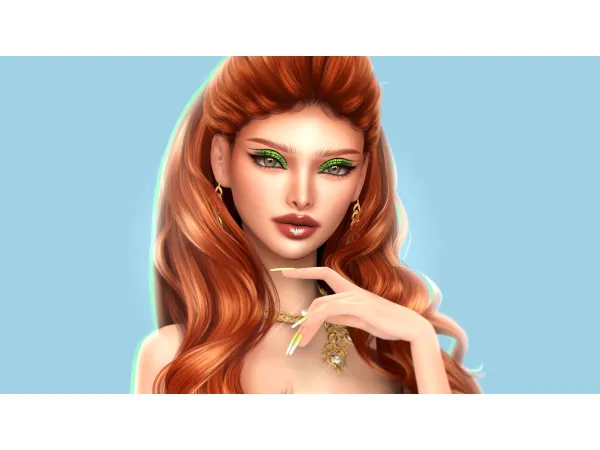Alpha Seraphine Glam Makeup Set by modcollective - The Sims 4 Custom Content